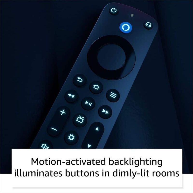 Amazon - Fire TV Remote Pro with remote finder, Alexa, TV controls, and backlit buttons (requires compatible Fire TV device) - Black
