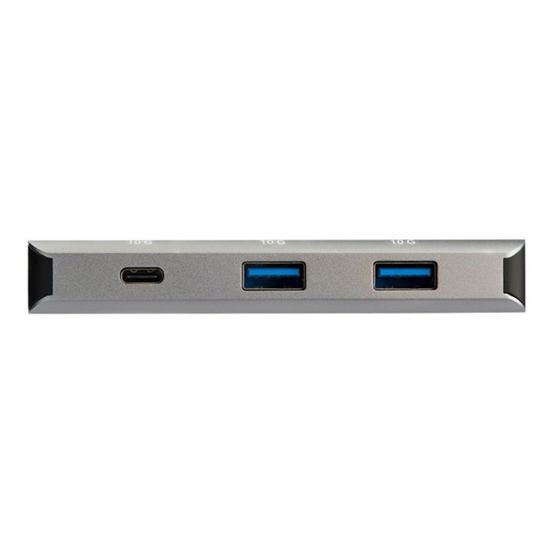 StarTech.com 3 Port USB C Hub with Gigabit Ethernet RJ45 GbE Port 2x USB-A 1x USB-C SuperSpeed 10Gbps USB 3.1/3.2 Gen 2 Type C Hub Adapter U