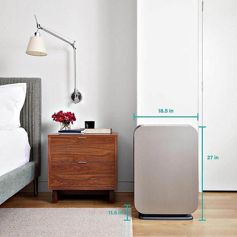 Alen - BreatheSmart 75i 1300 SqFt Air Purifier with Pure HEPA Filter for Allergens, Dust & Mold - Espresso