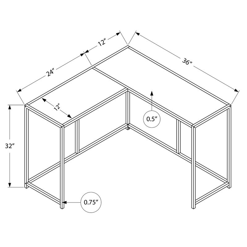 Accent Table/ Console/ Entryway/ Narrow/ Corner/ Living Room/ Bedroom/ Metal/ Laminate/ White/ Contemporary/ Modern