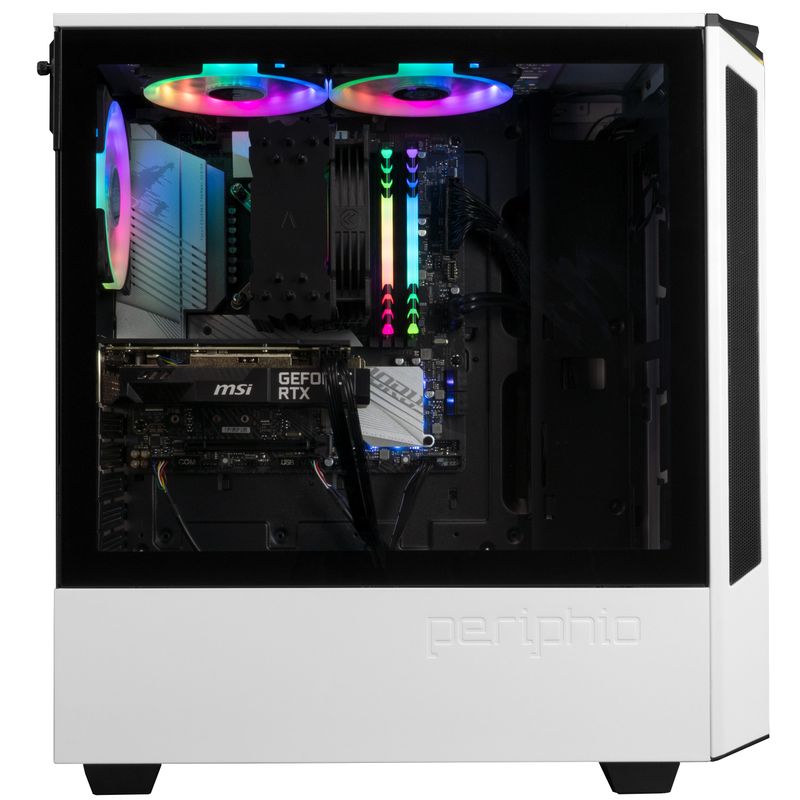 Periphio Metatron Prebuilt Gaming PC - GeForce RTX 3050 (8GB) Graphics, Intel Core i5-12400F (4.4GHz Turbo), 1TB M.2 NVME SSD, 16GB DDR4 RAM