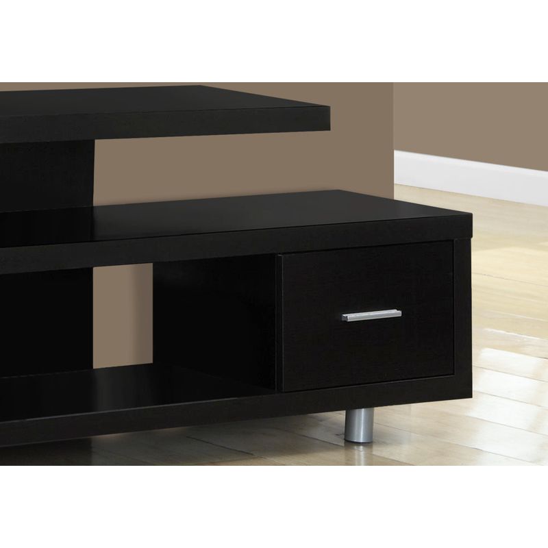 TV Stand/ 60 Inch/ Console/ Media Entertainment Center/ Storage Cabinet/ Living Room/ Bedroom/ Laminate/ Brown/ Contemporary/ Modern