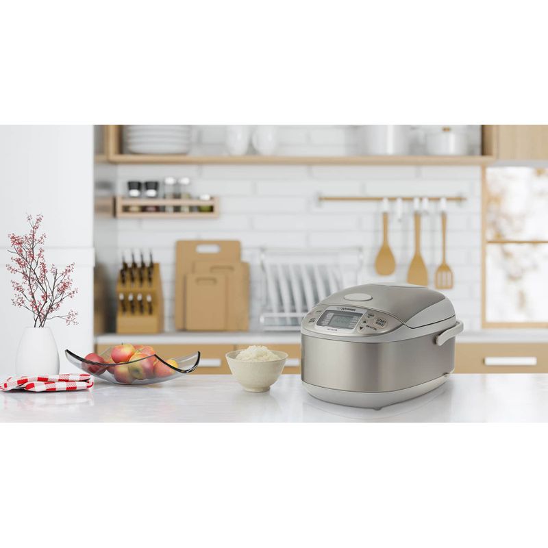 Zojirushi - 10 Cup Micom Rice Cooker & Warmer - Stainless Gray