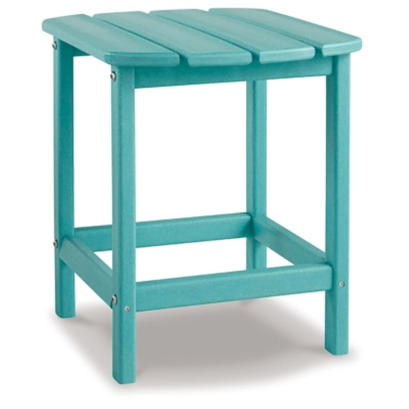 Turquoise Sundown Treasure Rectangular End Table