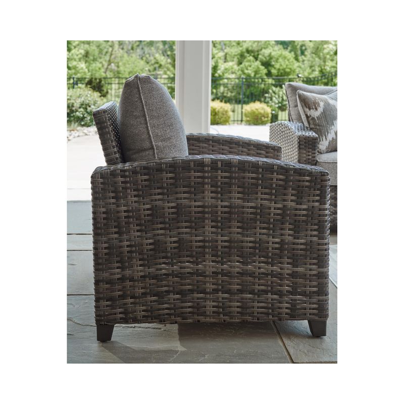 Oasis Court Outdoor Sofa/Chairs/Table Set (Set of 4)