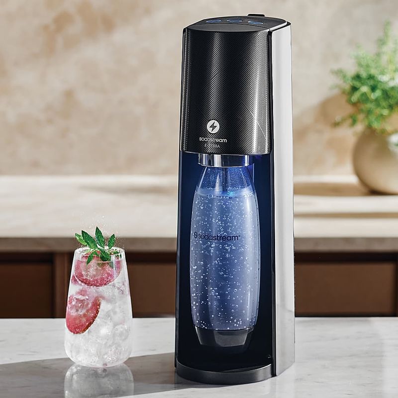 SodaStream - E-TERRA Sparkling Water Maker - Black