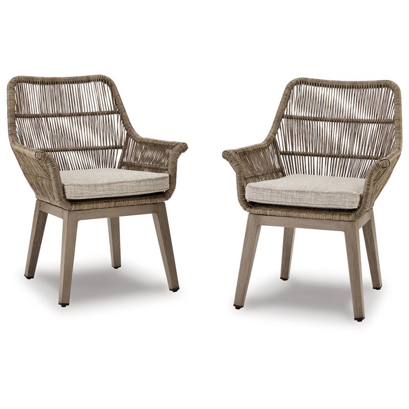 Beach Front Arm Chair with Cushion (Set of 2)