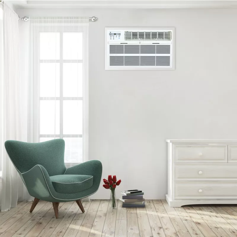 Arctic Wind 10,000 BTU 230V Through the Wall Air Conditioner with Supplemental Heat and Remote Control