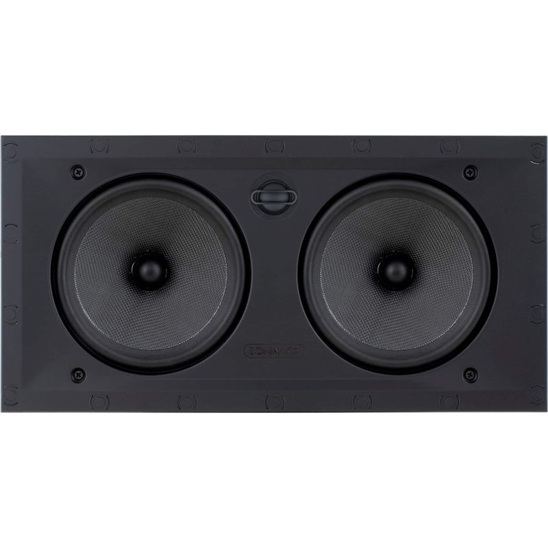 Sonance - VP66 LCR SINGLE SPEAKER - Visual Performance 6-1/2" 2-Way In-Wall Rectangle LCR Speaker (Each) - Paintable White
