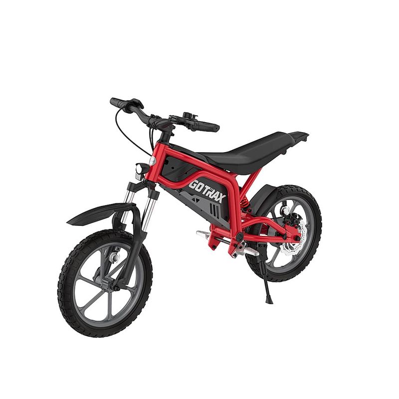 GoTrax - Fitz 16" Electric Dirt Bike w/15mi Max Range & 15.5 mph Max Speed - Red