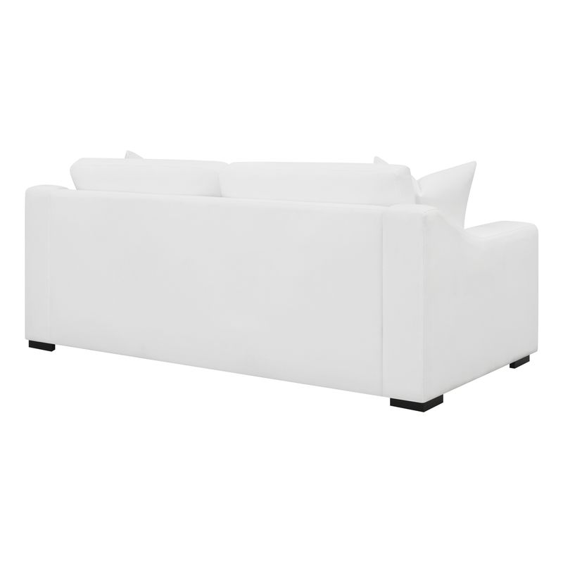 Ashlyn Upholstered Sloped Arms Sofa White