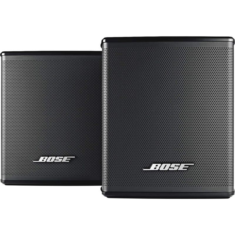 Bose - Surround Speakers 120-Watt Wireless Home Theater Speakers (Pair) - Black