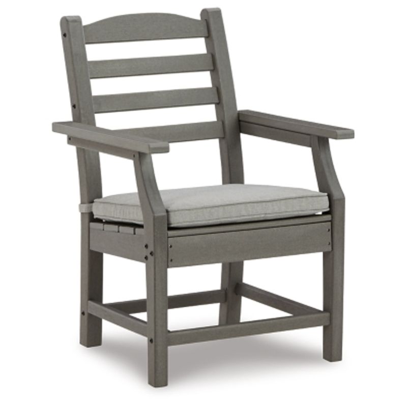 Gray Visola Arm Chair With Cushion (2/CN)