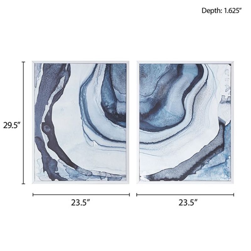 Ethereal Diptych 2-piece Framed Canvas Wall Art Set