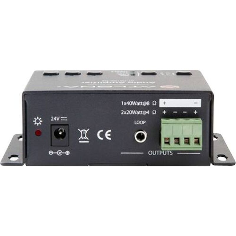 Atlona - Stereo/Mono Audio Amplifier - Black