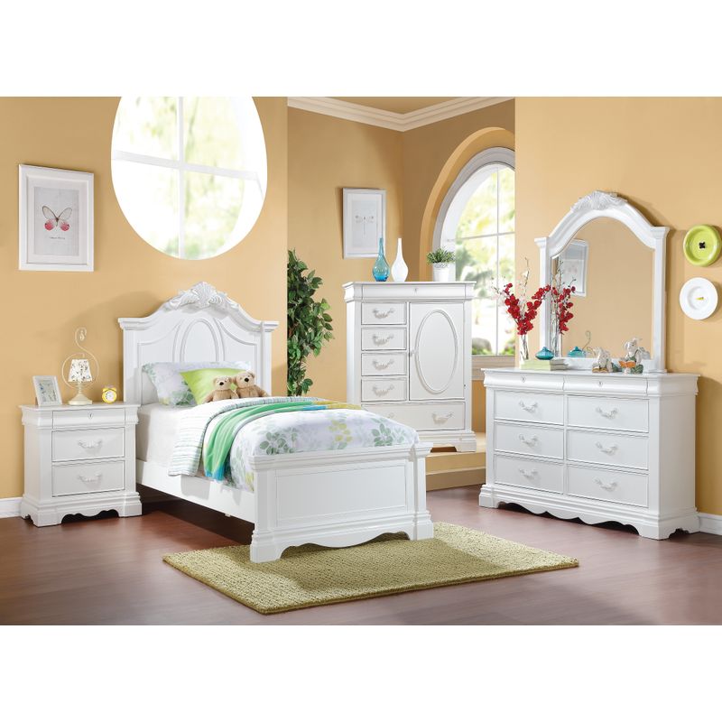 ACME Estrella Twin Bed, White