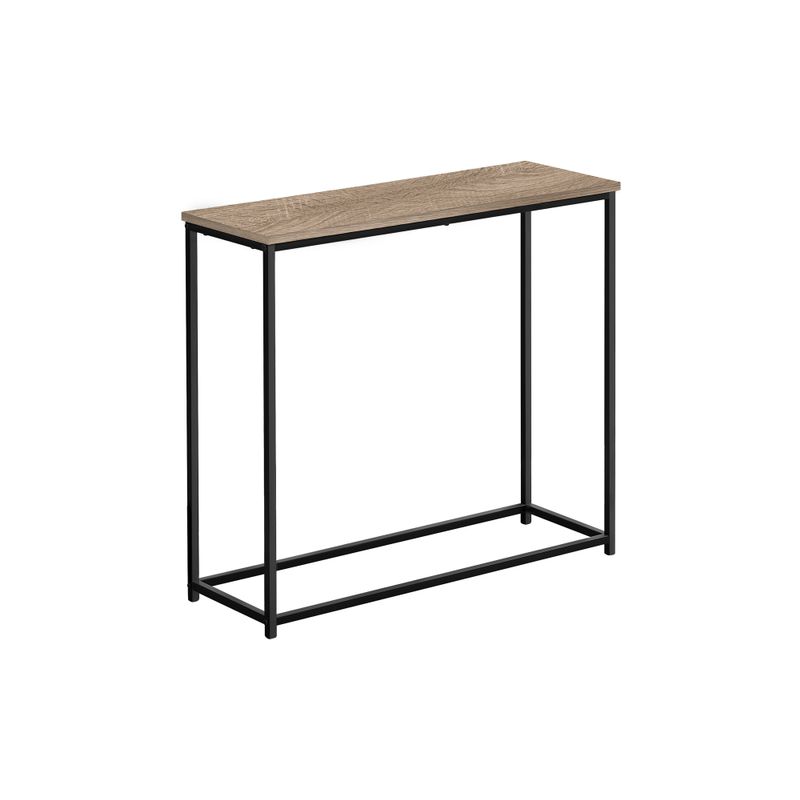 Accent Table/ Console/ Entryway/ Narrow/ Sofa/ Living Room/ Bedroom/ Metal/ Laminate/ Brown/ Black/ Contemporary/ Modern