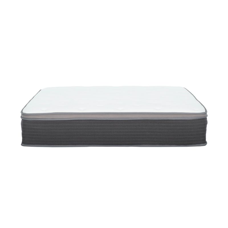 Equilibria 12 in. Medium Memory Foam & Pocket Spring Hybrid Euro Top Bed in a Box Mattress, King