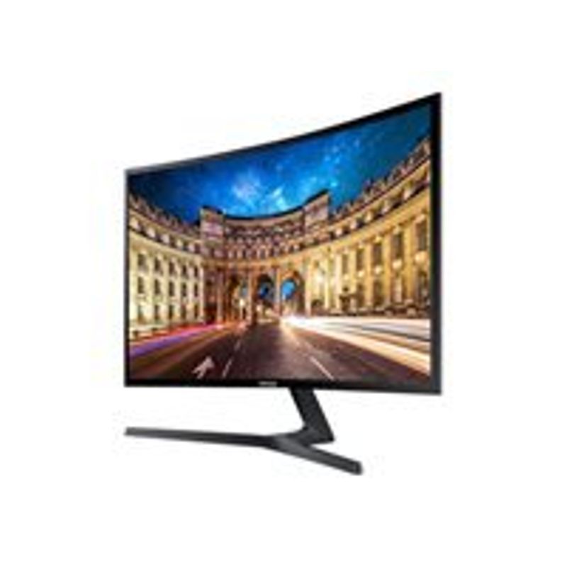 Samsung - 27" F398 Series FHD AMD FreeSync Curved Monitor (HDMI, DP) - Glossy Black