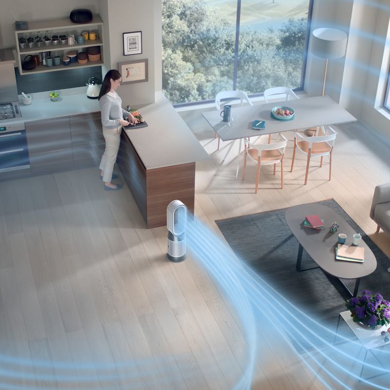 Dyson - Purifier Hot+Cool Gen1 HP10 Purifying Fan White/Silver