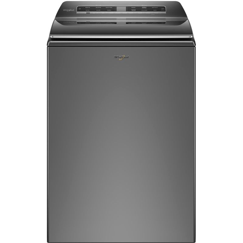 Whirlpool - 5.2 Cu. Ft. High Efficiency Smart Top Load Washer with 2 in 1 Removable Agitator - Chrome Shadow