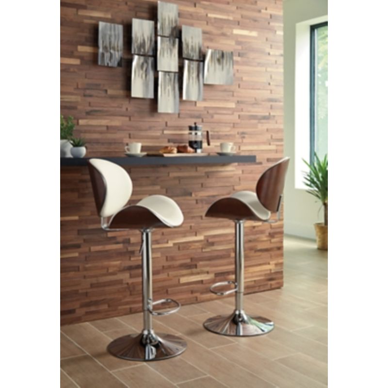 Bone Bellatier Tall Upholstered Swivel Barstool(1/CN)