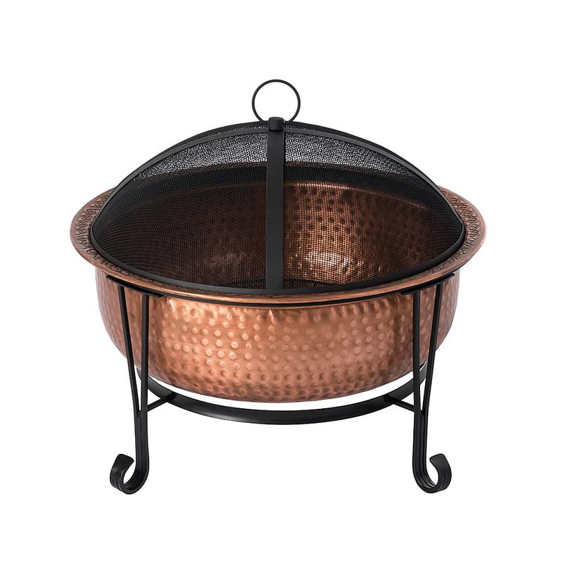 Fire Sense - Palermo Wood Burning Fire Pit - Copper