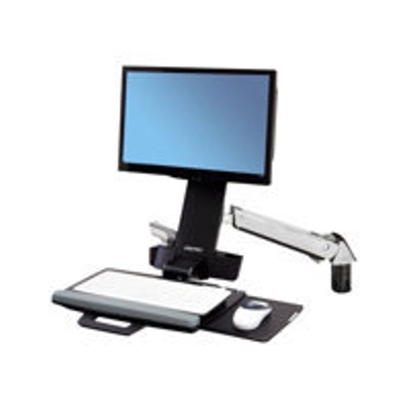 Ergotron StyleView mounting kit - for LCD display / keyboard / mouse / barcode scanner - polished aluminum