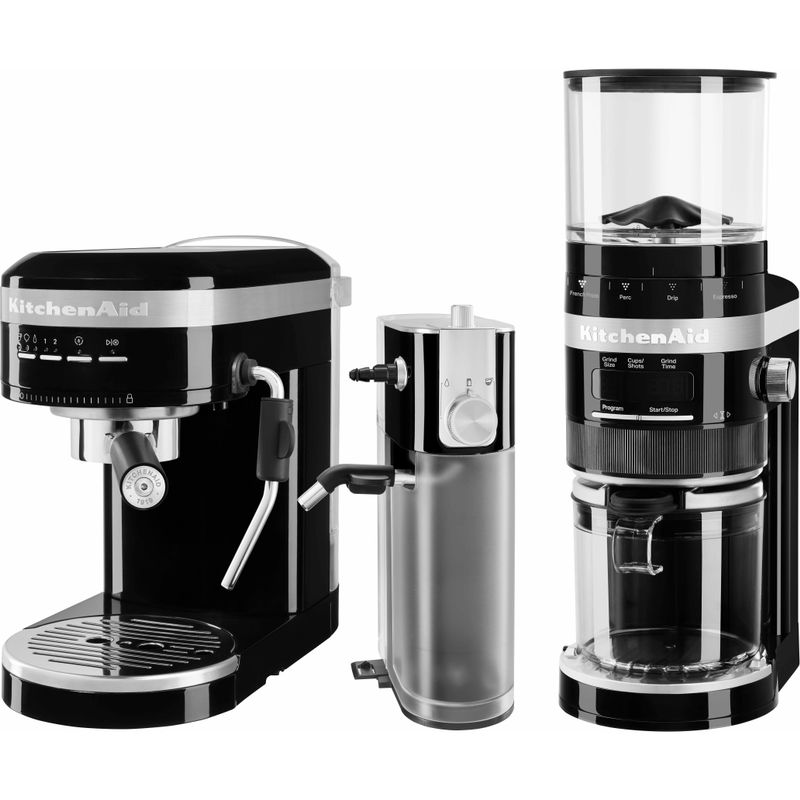 KitchenAid Metal Automatic Milk Frother Attachment in Onyx Black for KES6503 Espresso Machine