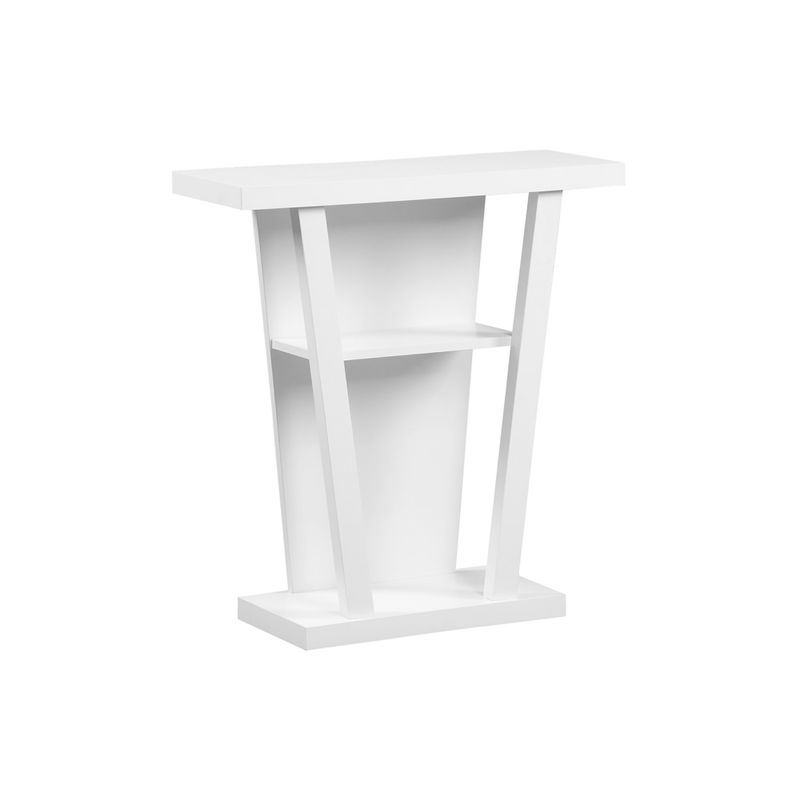 Accent Table/ Console/ Entryway/ Narrow/ Sofa/ Living Room/ Bedroom/ Laminate/ White/ Contemporary/ Modern