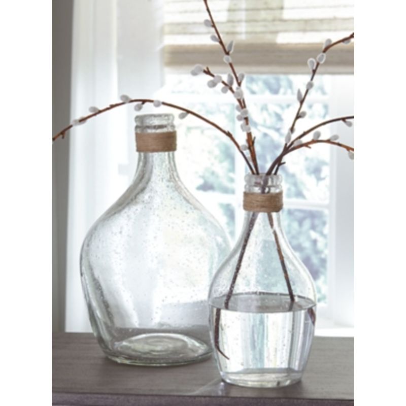 Clear Marcin Vase Set (2/CN)