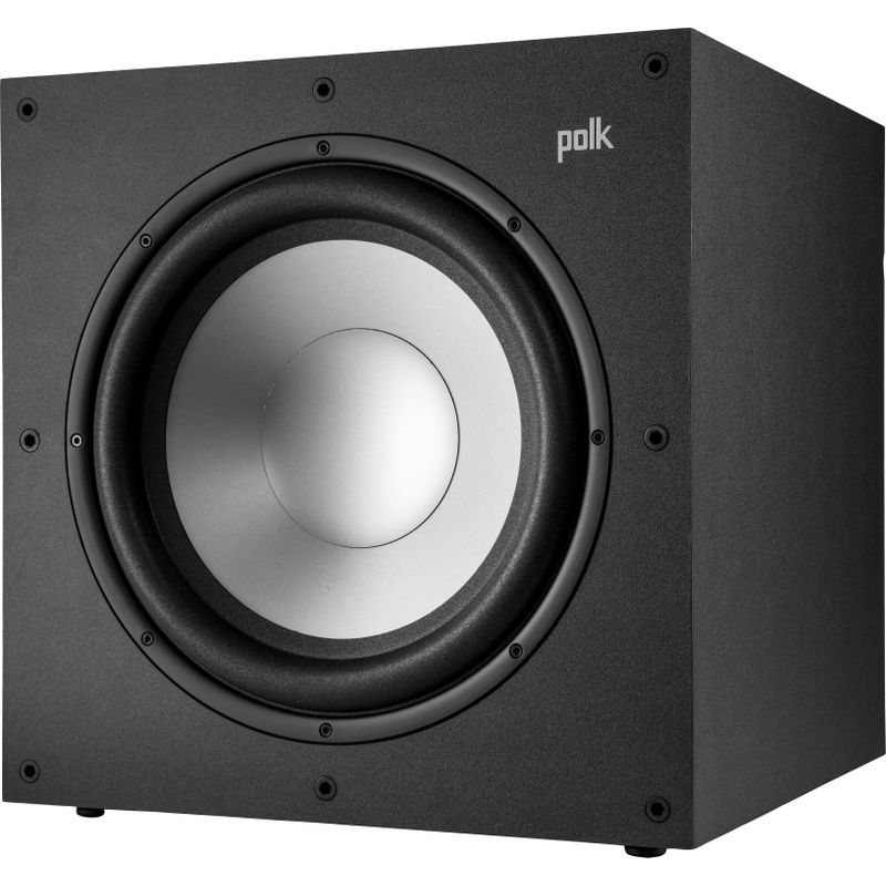 Polk Audio - Monitor XT12 12" 100W Class A/B Amplifier Subwoofer - Midnight Black