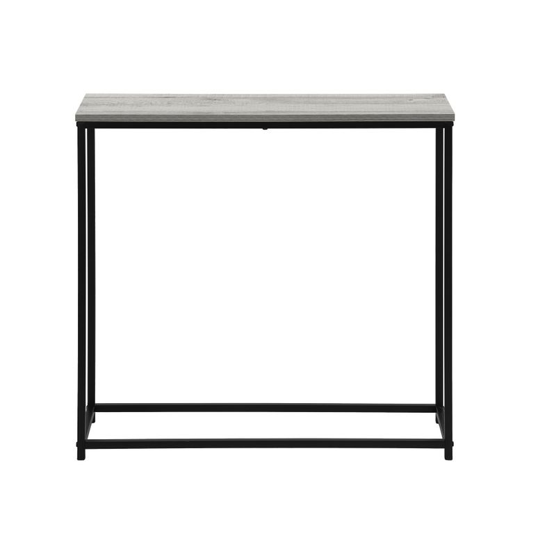 Accent Table/ Console/ Entryway/ Narrow/ Sofa/ Living Room/ Bedroom/ Metal/ Laminate/ Grey/ Black/ Contemporary/ Modern