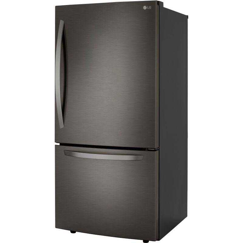 LG 26-Cu. Ft. Bottom Freezer Refrigerator in Black Stainless Steel