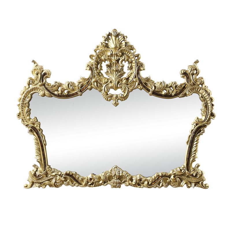 ACME Desiderius Mirror, Antique Gold & Hand Paint Brown