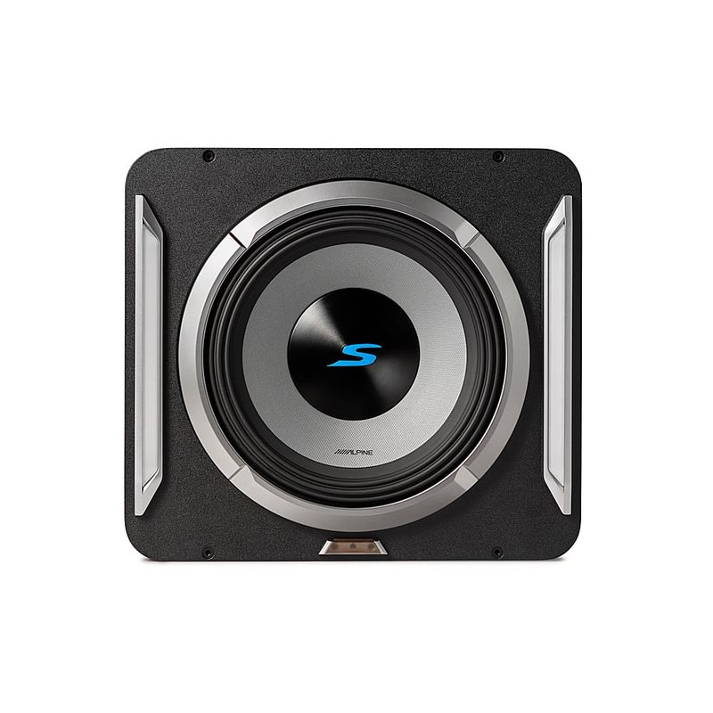 Alpine - PrismaLink S2-Series 12" Single Voice Coil 2 ohm Preloaded Subwoofer Wedge Enclosure - Black