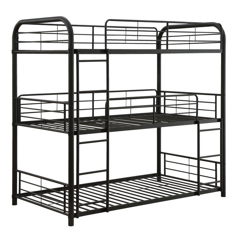 ACME Cairo Triple Full Bunk Bed, Sandy Black