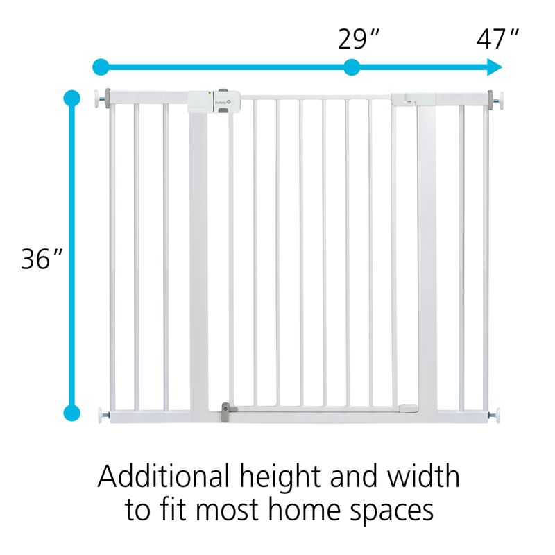 Tall & Wide Easy Install Walk-Thru Safety Gate