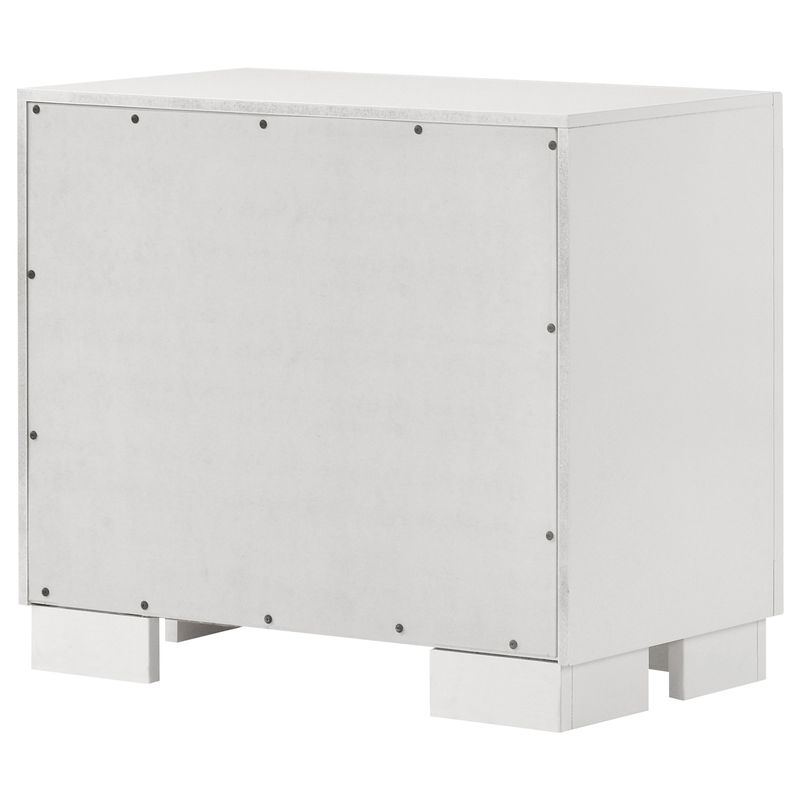 Jessica 2-drawer Nightstand White