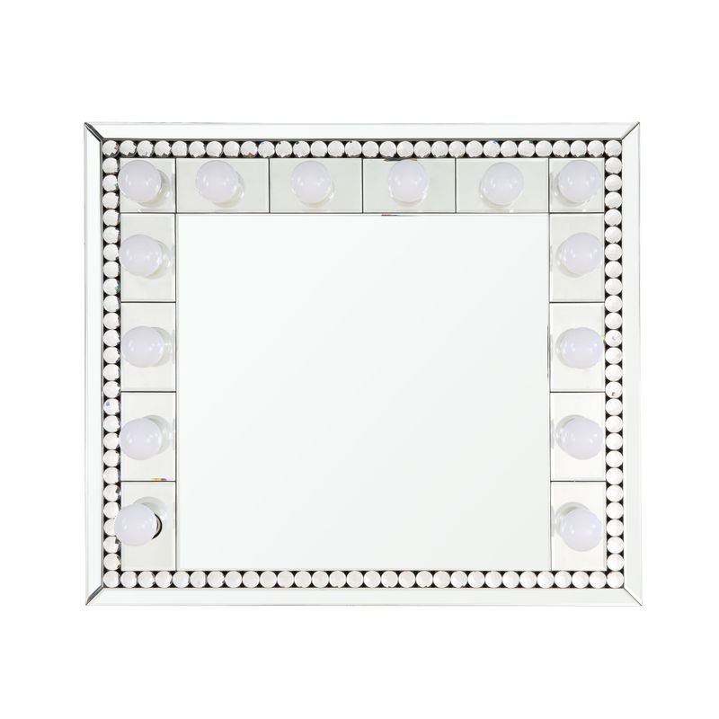 ACME Farai Accent Mirror, Mirrored & Faux Crystal Diamonds