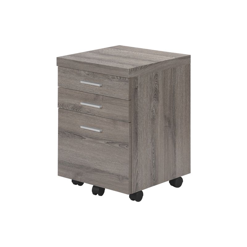 File Cabinet/ Rolling Mobile/ Storage Drawers/ Printer Stand/ Office/ Work/ Laminate/ Brown/ Contemporary/ Modern