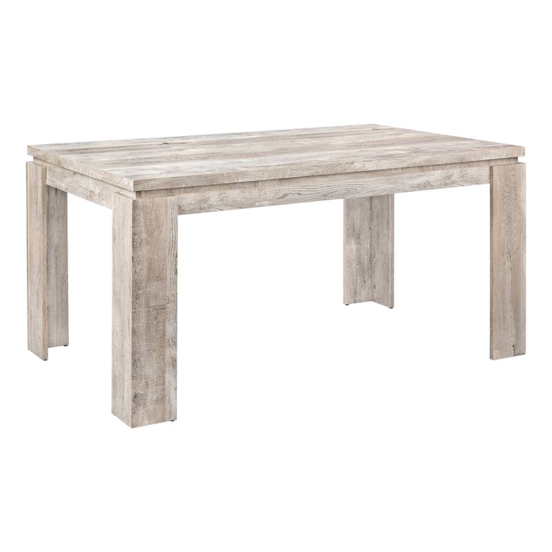 Dining Table - 36"X 60" / Taupe Reclaimed Wood-Look