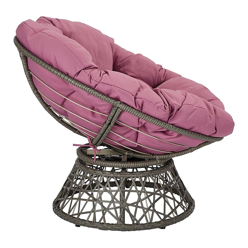 OSP Home Furnishings - Papasan Chair - Purple