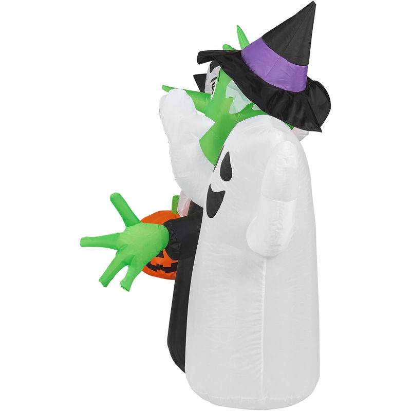 10-ft. Wide Prelit Inflatable Boo Sign with Vampire, Ghost, and Witch