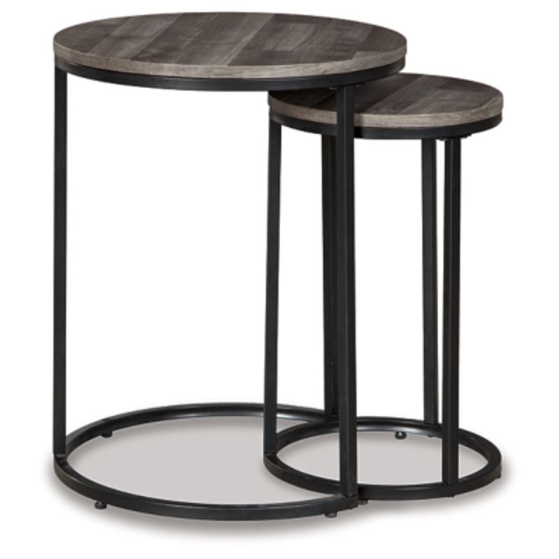 Black/Gray Briarsboro Accent Table Set (2/CN)