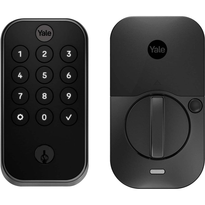 Yale - Assure Lock 2 - Smart Lock Wi-Fi Deadbolt with Push Button Keypad  Key Access - Black Suede