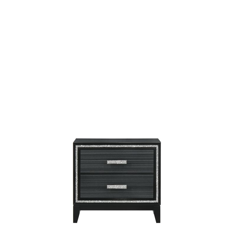 ACME Haiden Nightstand, Weathered Black Finish
