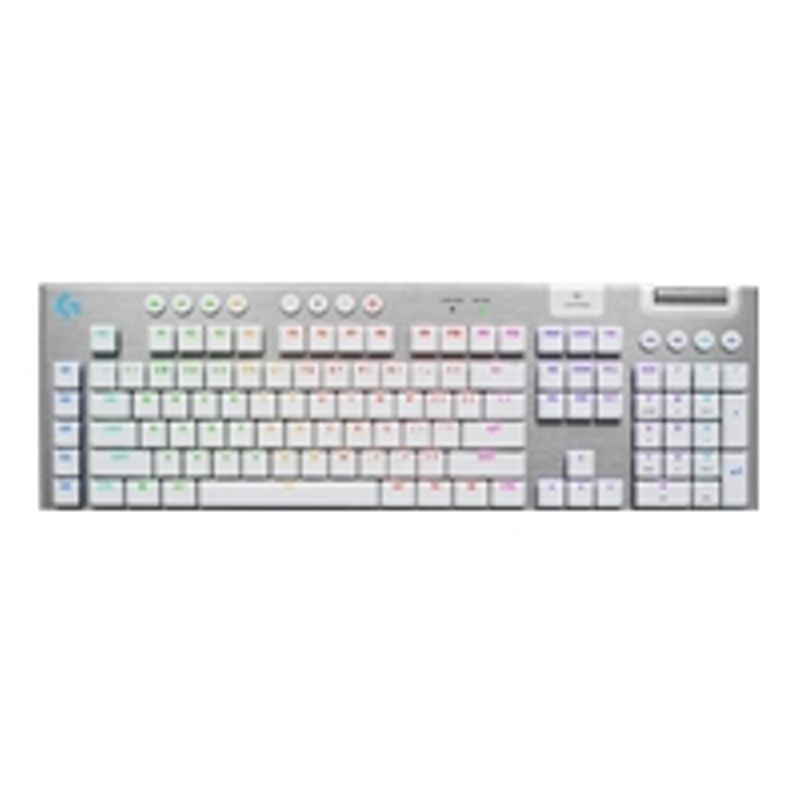 Logitech - G915 X LIGHTSPEED Full-size Wireless Mechanical GL Brown Tactile Switch Gaming Keyboard for PC/Mac with RGB Backlighting - White