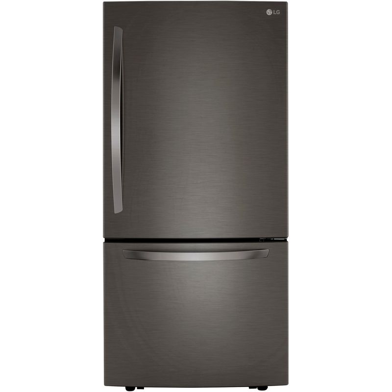 LG 26-Cu. Ft. Bottom Freezer Refrigerator in Black Stainless Steel