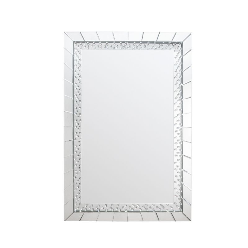 ACME Nysa Accent Mirror, Mirrored & Faux Crystals